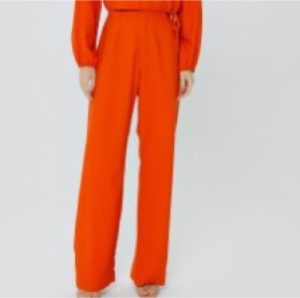 Calça wide leg alfaiataria preta G