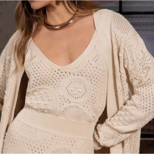 Blusa regata trico champagne P M G