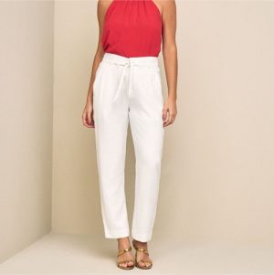 Calça alfaiataria c/ cinto off 36 40 42