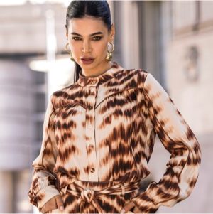 Camisa leona terracota M