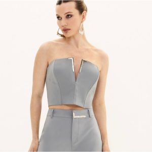 Cropped Lanfer  cinza digital M