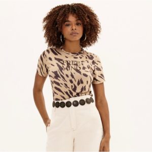 T shirt free mind bege escandinavo M G
