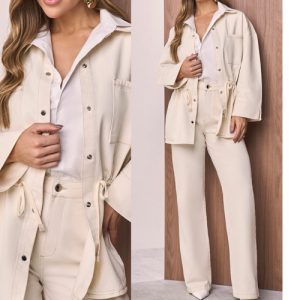 Jaqueta parka natural ASD P M