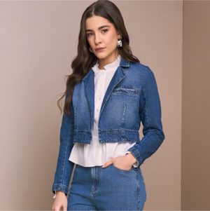 Blazer jeans curto P M G