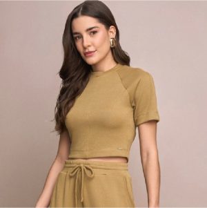 Blusa manga curta cava reglan P M G